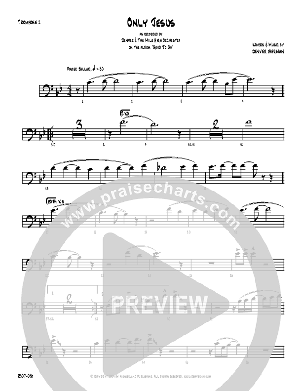 Only Jesus Trombone 1 (Denver Bierman)