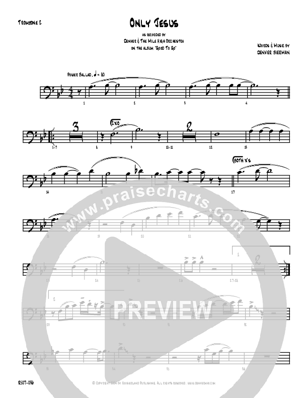 Only Jesus Trombone 2 (Denver Bierman)