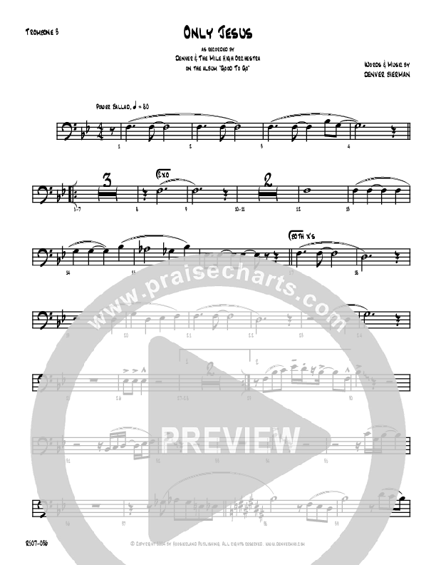 Only Jesus Trombone 3 (Denver Bierman)