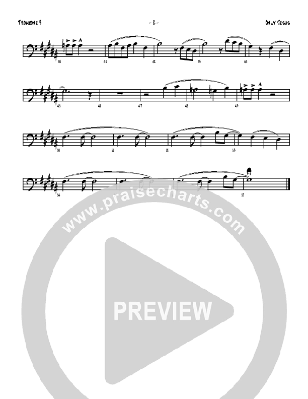 Only Jesus Trombone 3 (Denver Bierman)