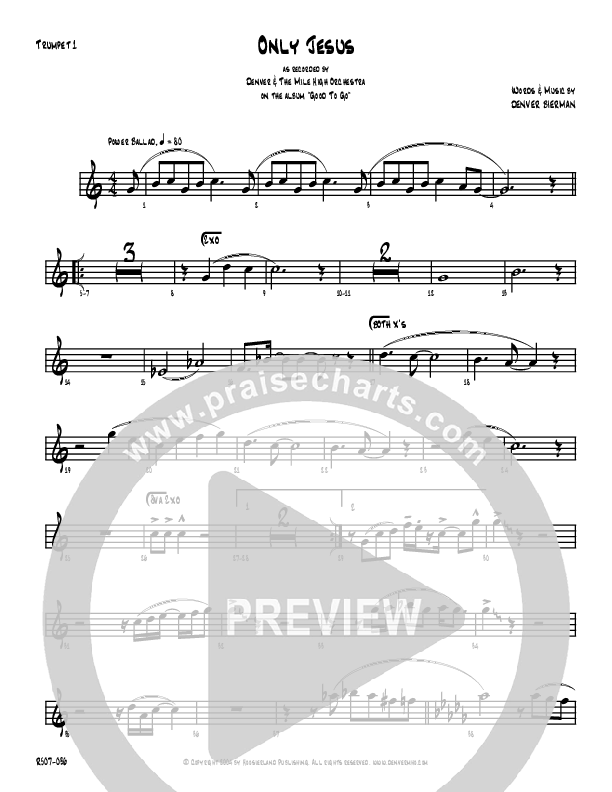 Only Jesus Trumpet 1 (Denver Bierman)