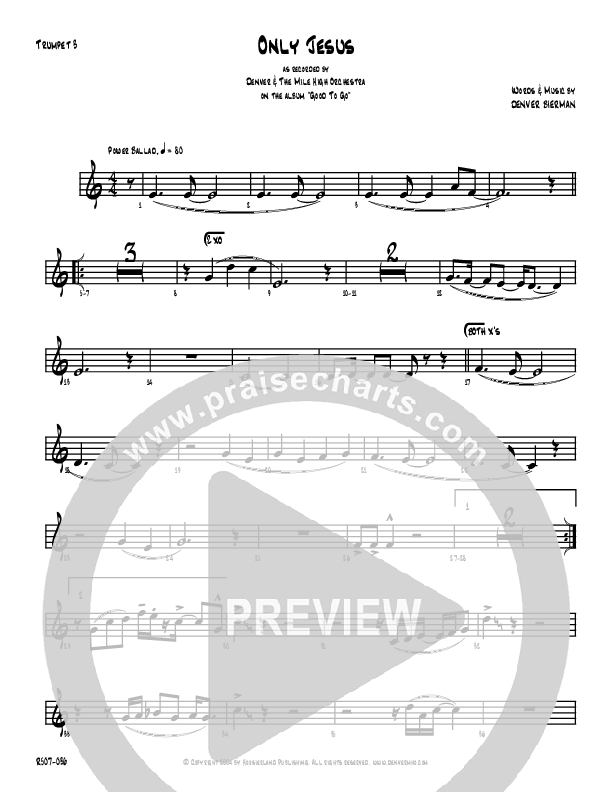 Only Jesus Trumpet 3 (Denver Bierman)