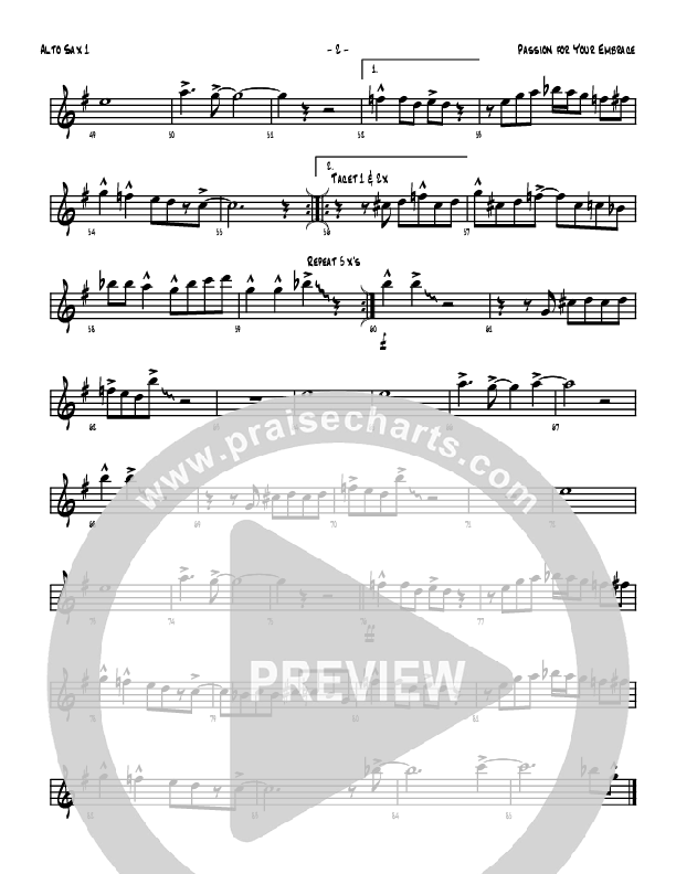 Passion For Your Embrace Alto Sax (Denver Bierman)