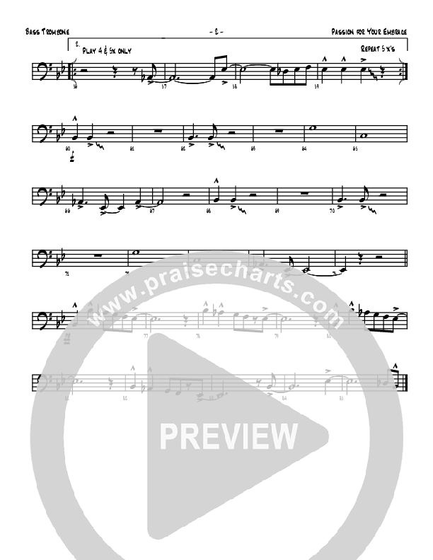 Passion For Your Embrace Bass Trombone (Denver Bierman)