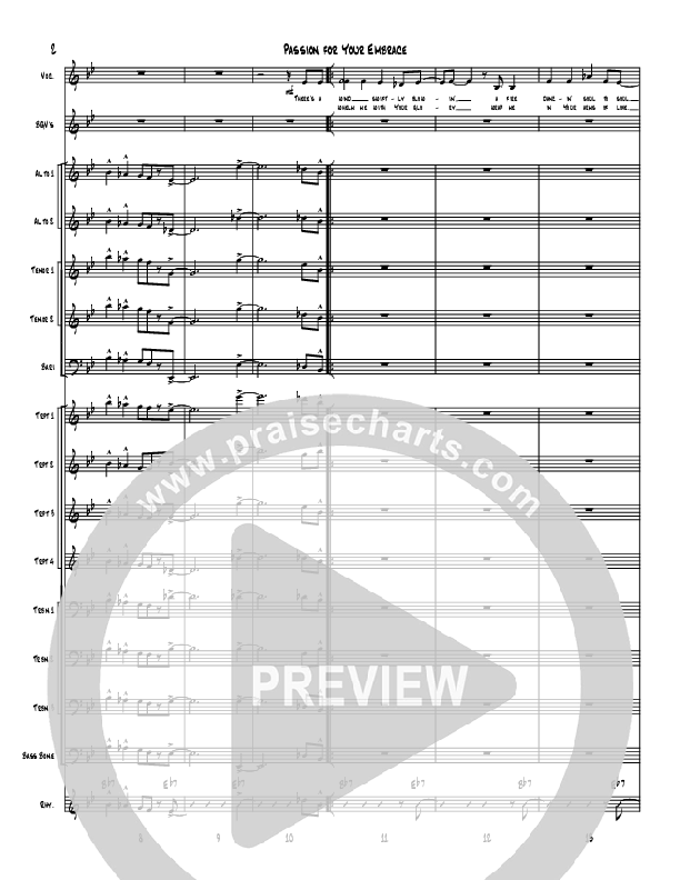 Passion For Your Embrace Conductor's Score (Denver Bierman)