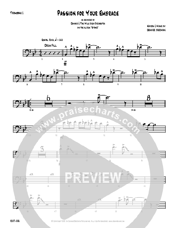 Passion For Your Embrace Trombone 1 (Denver Bierman)