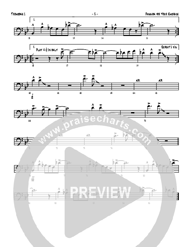 Passion For Your Embrace Trombone 1 (Denver Bierman)