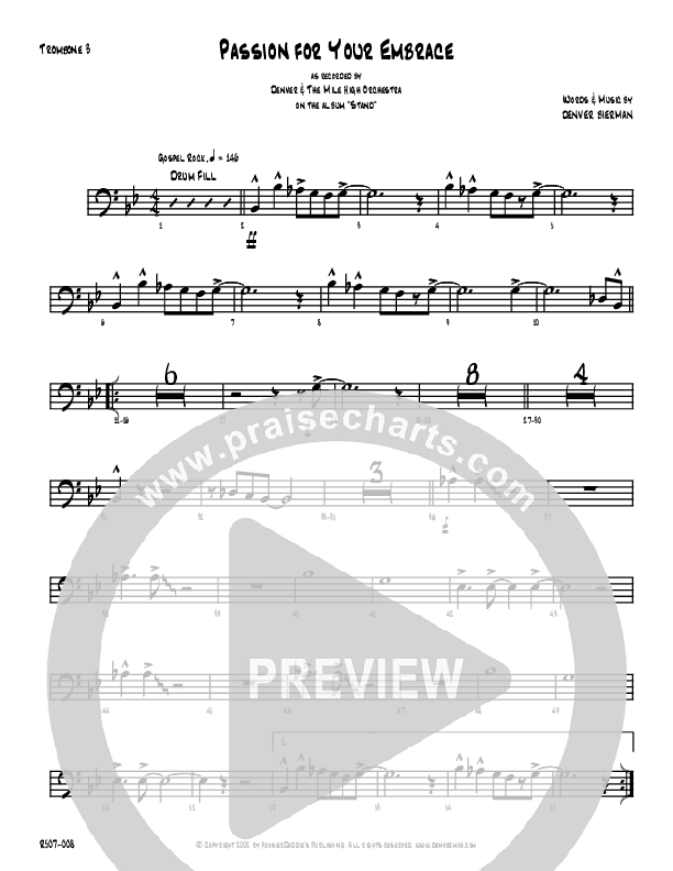 Passion For Your Embrace Trombone 3 (Denver Bierman)