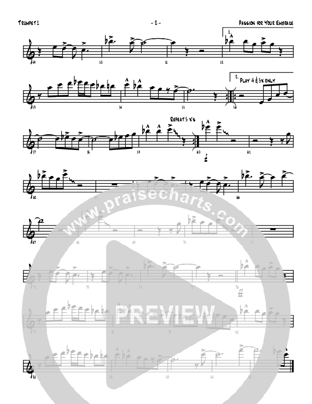 Passion For Your Embrace Trumpet 1 (Denver Bierman)