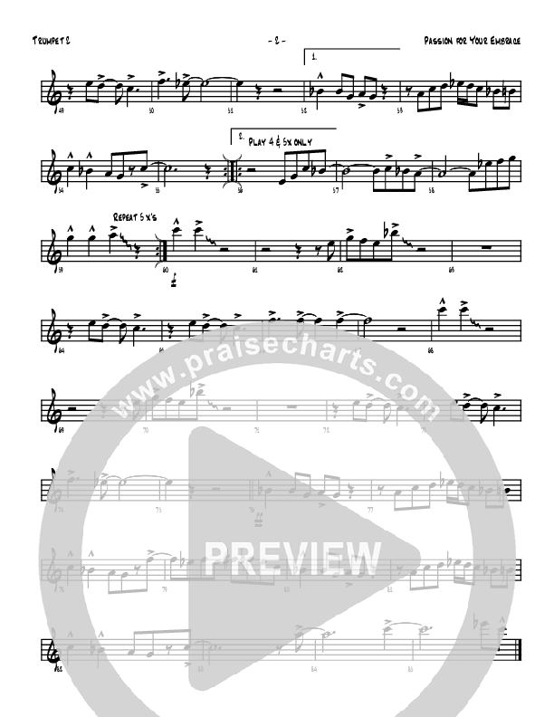 Passion For Your Embrace Trumpet 2 (Denver Bierman)