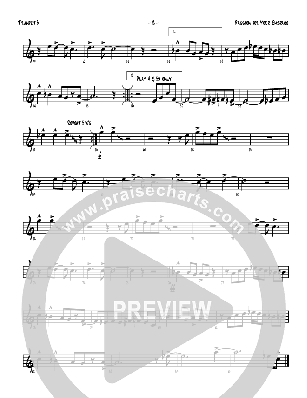 Passion For Your Embrace Trumpet 3 (Denver Bierman)