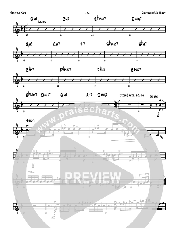 Rhythm Of My Heart Bari Sax (Denver Bierman)