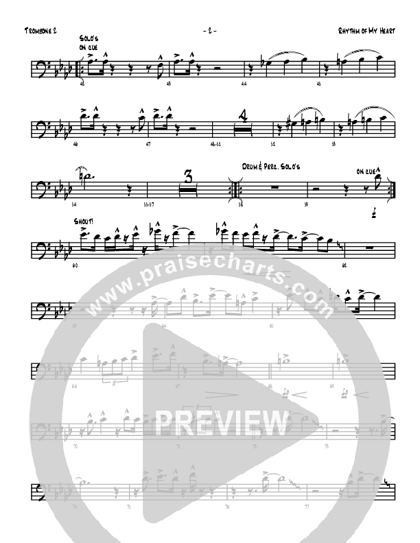 Rhythm Of My Heart Trombone 2 (Denver Bierman)
