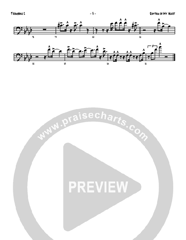 Rhythm Of My Heart Trombone 2 (Denver Bierman)