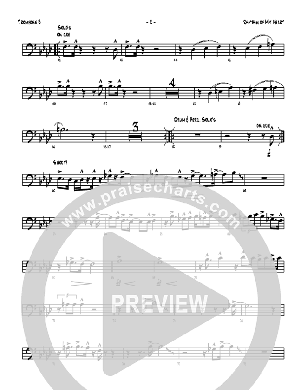 Rhythm Of My Heart Trombone 3 (Denver Bierman)