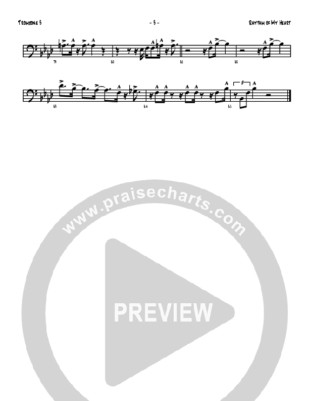 Rhythm Of My Heart Trombone 3 (Denver Bierman)