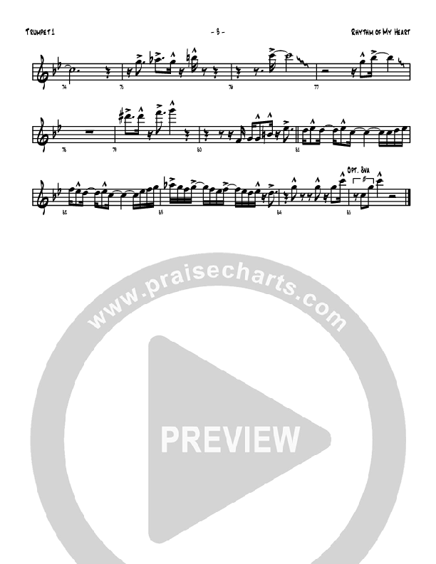 Rhythm Of My Heart Trumpet 1 (Denver Bierman)