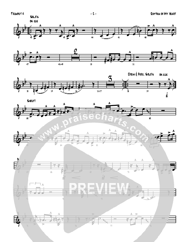 Rhythm Of My Heart Trumpet (Denver Bierman)