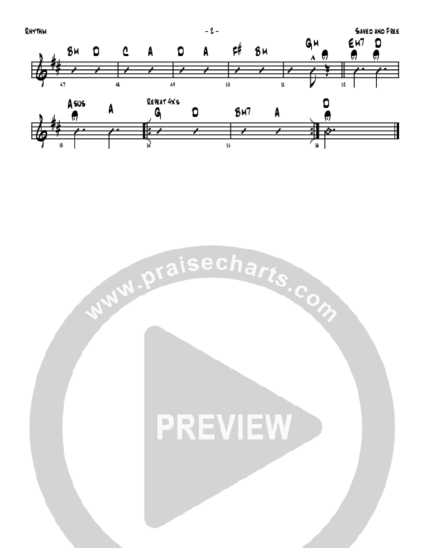 Saved And Free Rhythm Chart (Denver Bierman)