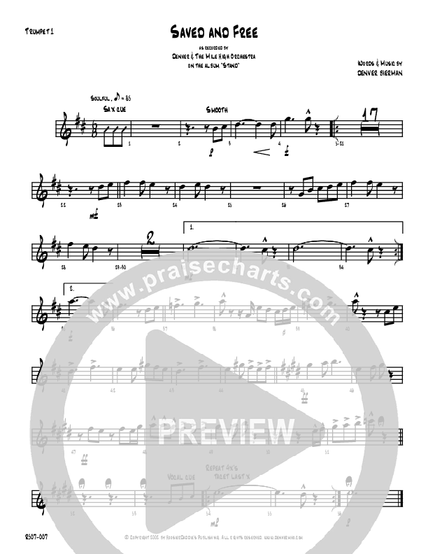 Saved And Free Trumpet 1 (Denver Bierman)