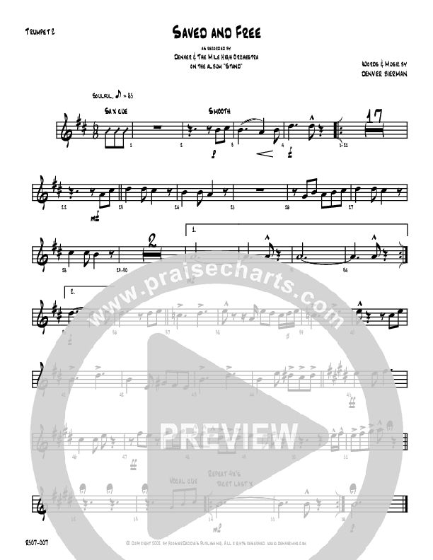 Saved And Free Trumpet 2 (Denver Bierman)