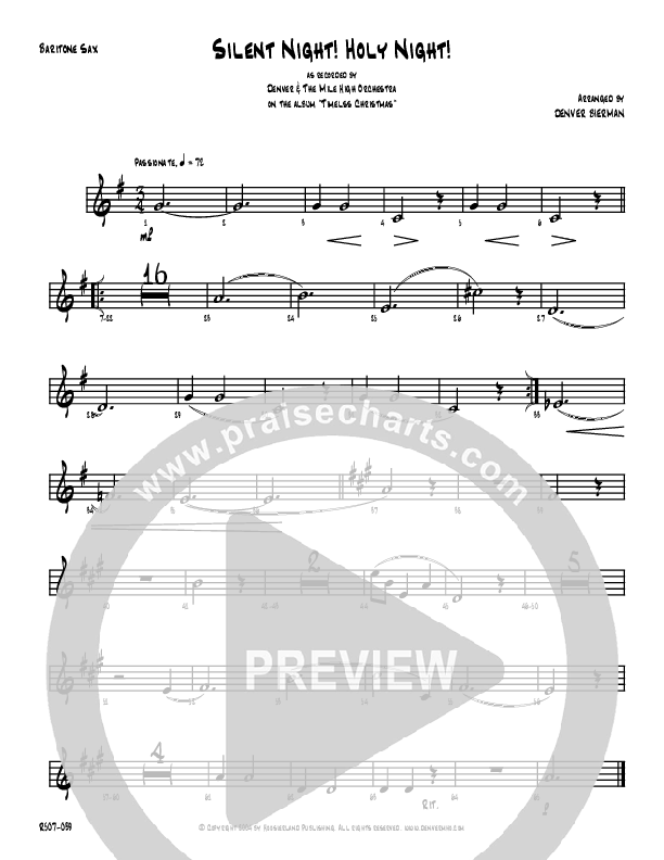 Silent Night Bari Sax (Denver Bierman)