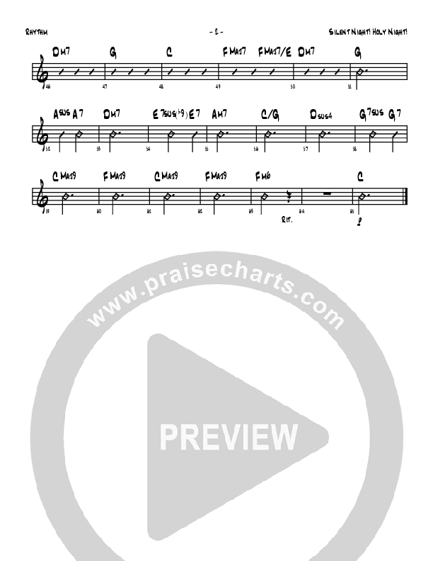 Silent Night Rhythm Chart (Denver Bierman)