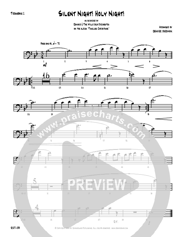 Silent Night Trombone 1 (Denver Bierman)