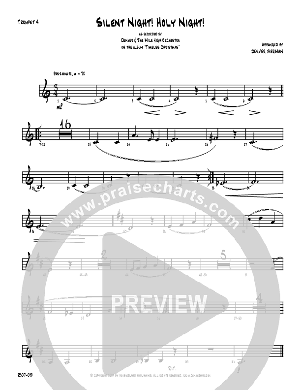 Silent Night Trumpet (Denver Bierman)