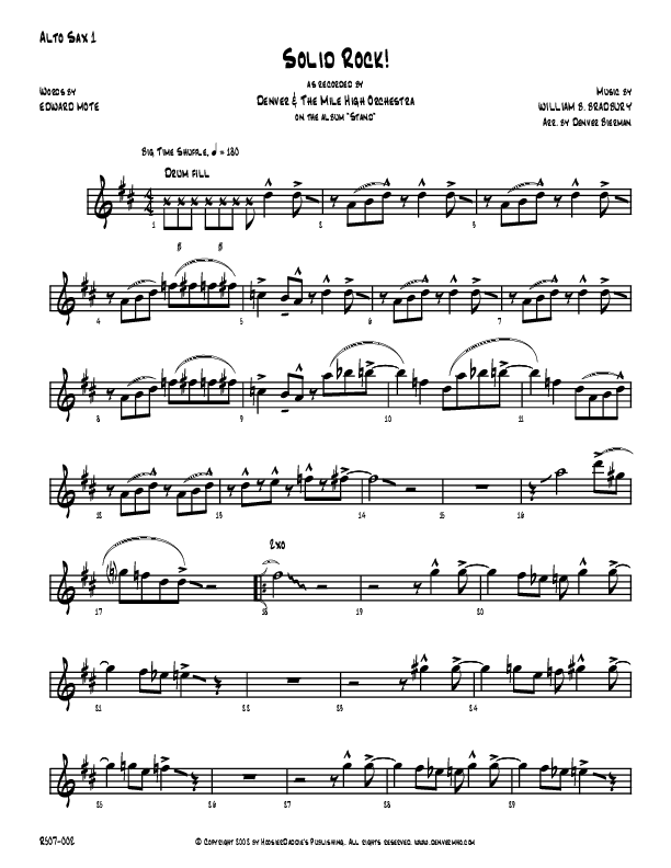 Solid Rock Alto Sax 1/2 (Denver Bierman)