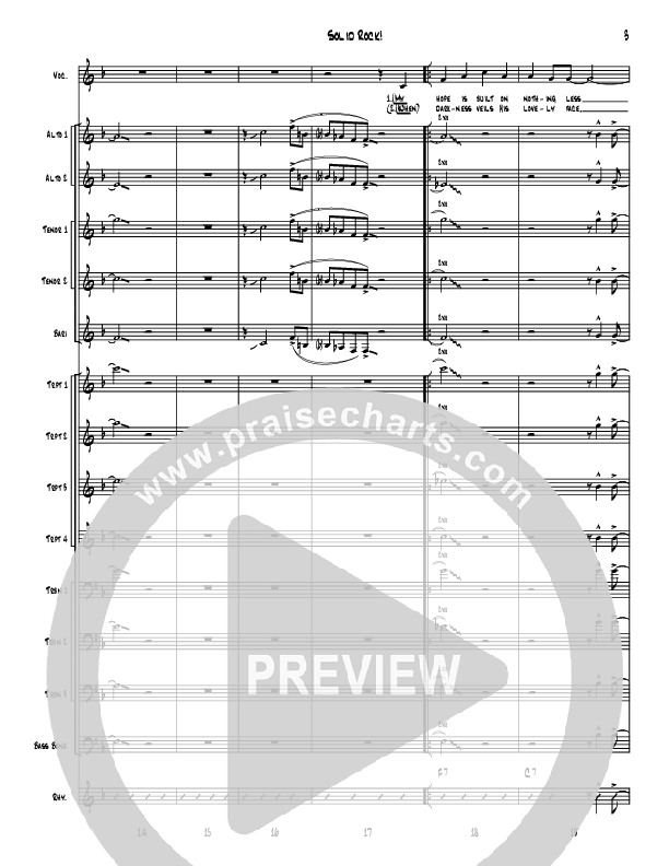 Solid Rock Conductor's Score (Denver Bierman)