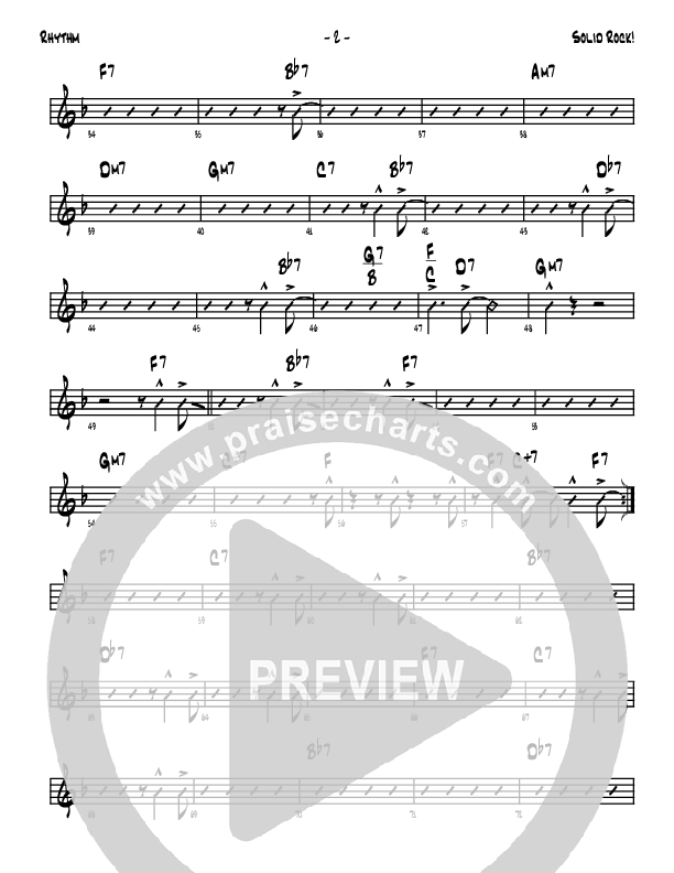 Solid Rock Rhythm Chart (Denver Bierman)