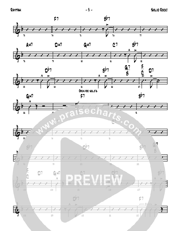 Solid Rock Rhythm Chart (Denver Bierman)