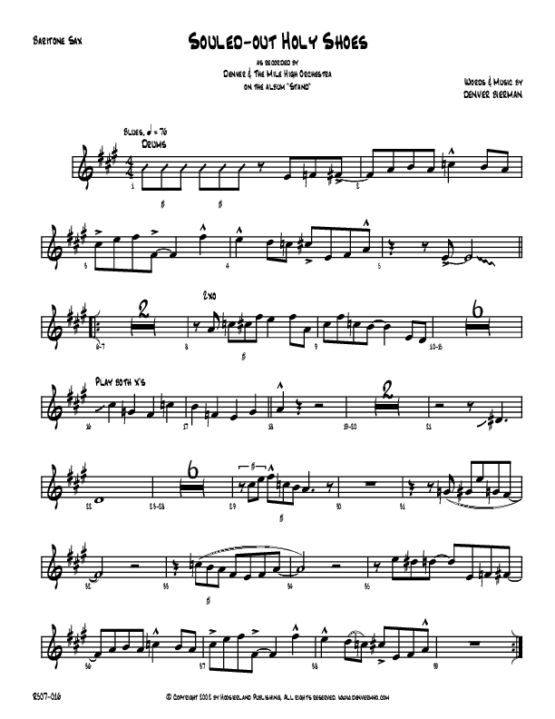 Souled-Out Holy Shoes Bari Sax (Denver Bierman)