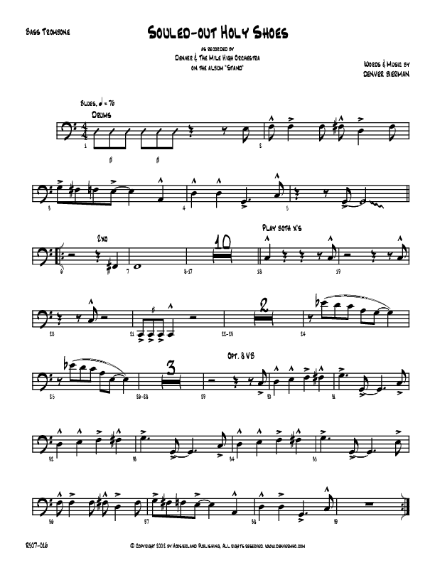 Souled-Out Holy Shoes Bass Trombone (Denver Bierman)