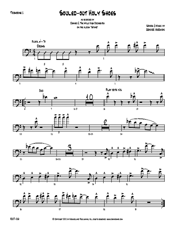 Souled-Out Holy Shoes Trombone 1 (Denver Bierman)