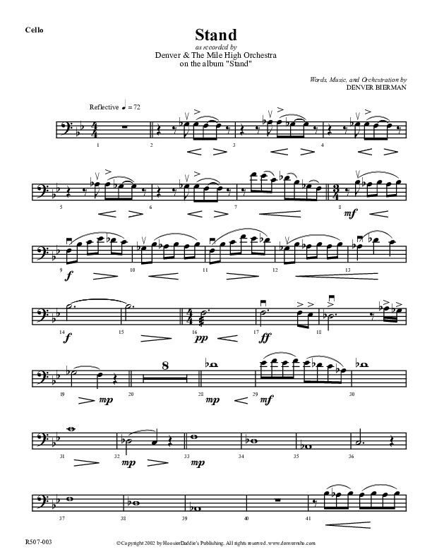 Stand Cello (Denver Bierman)