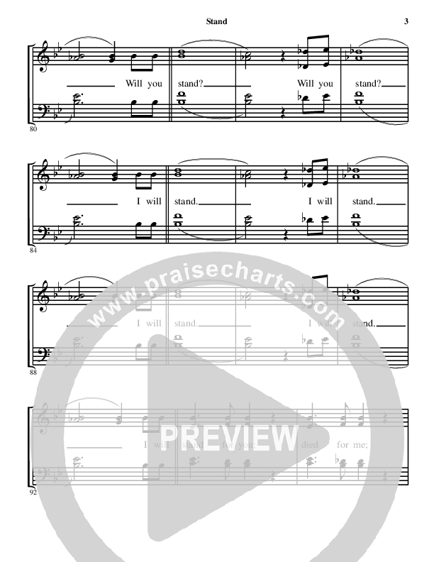 Stand Choir Sheet (Denver Bierman)