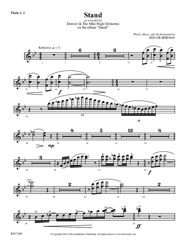 Stand Flute 1/2 (Denver Bierman)