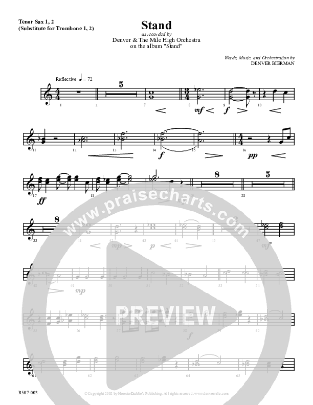 Stand Tenor Sax 1/2 (Denver Bierman)