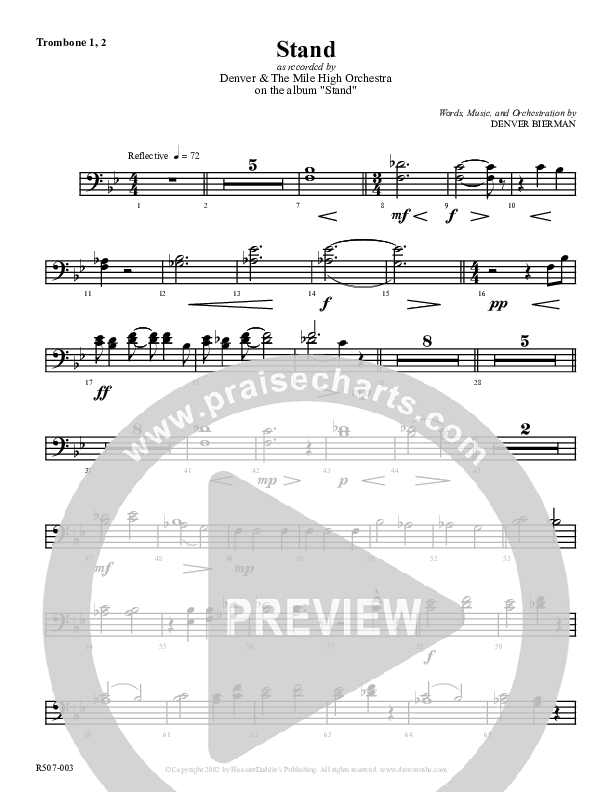 Stand Trombone 1/2 (Denver Bierman)