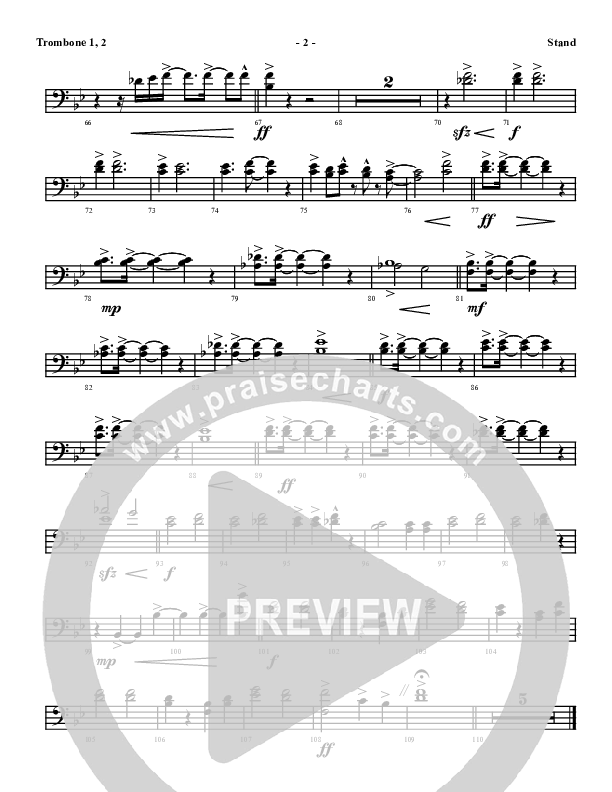 Stand Trombone 1/2 (Denver Bierman)