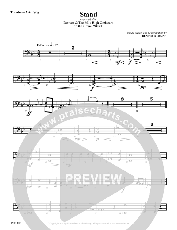 Stand Trombone 3/Tuba (Denver Bierman)