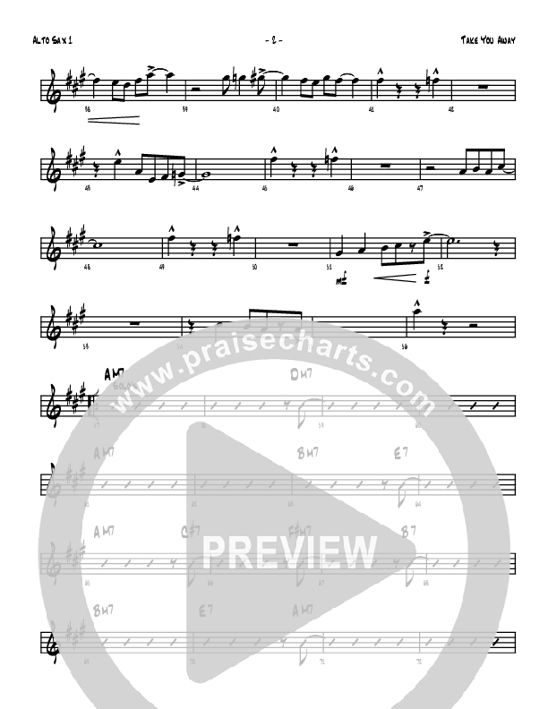 Take You Away Alto Sax 1/2 (Denver Bierman)