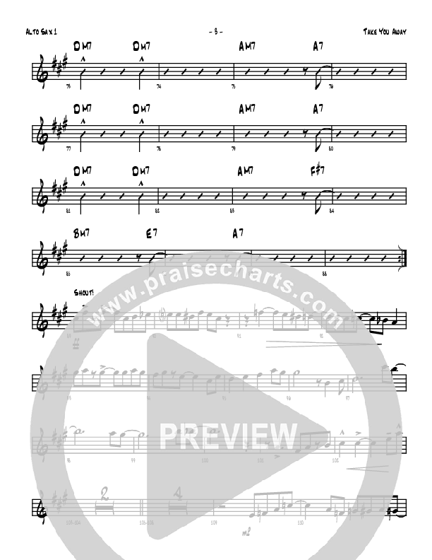 Take You Away Alto Sax 1/2 (Denver Bierman)