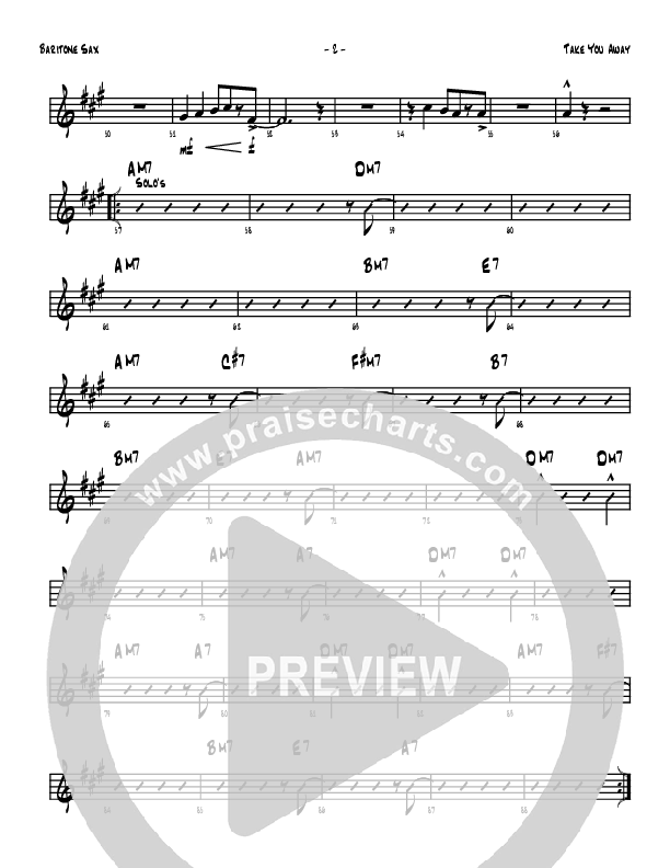 Take You Away Bari Sax (Denver Bierman)