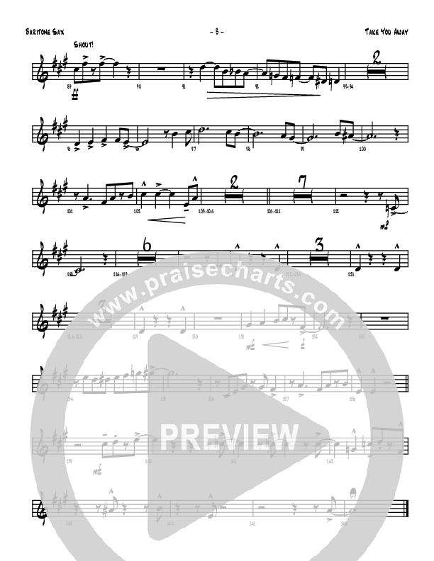 Take You Away Bari Sax (Denver Bierman)