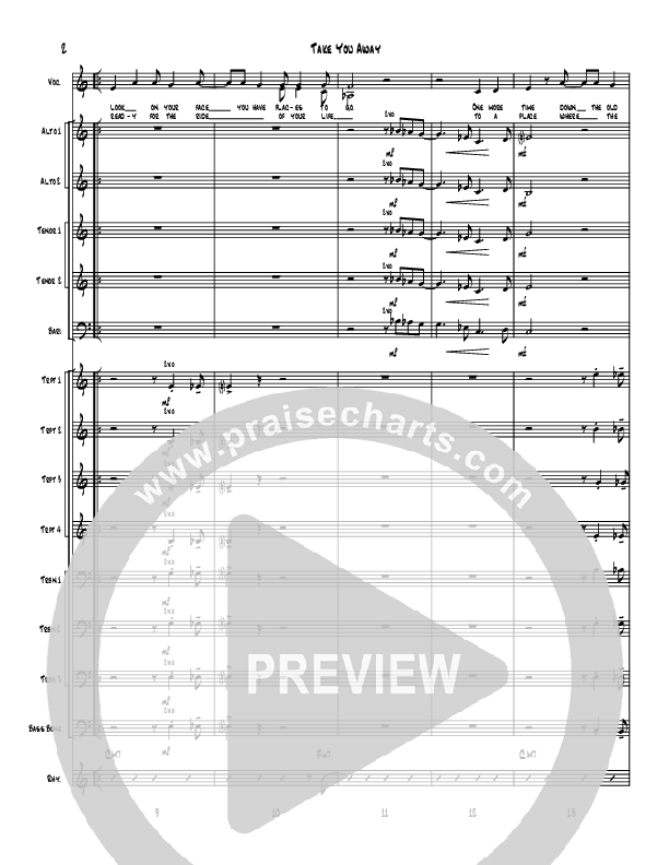 Take You Away Conductor's Score (Denver Bierman)