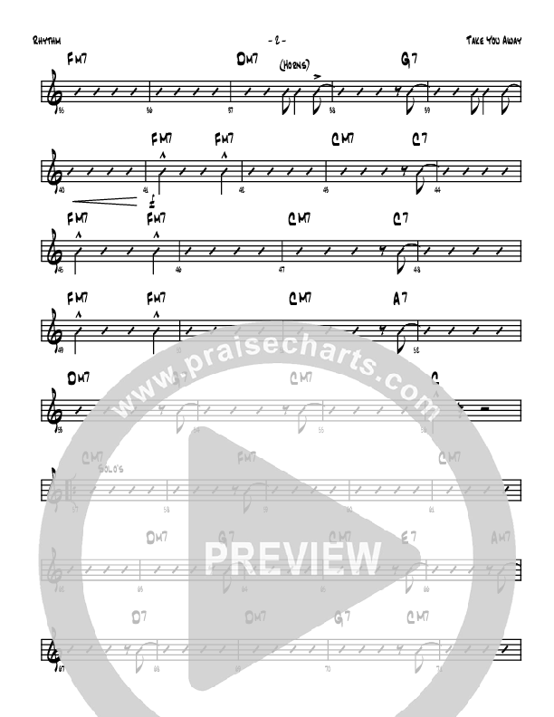 Take You Away Rhythm Chart (Denver Bierman)