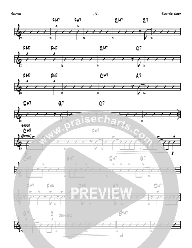 Take You Away Rhythm Chart (Denver Bierman)